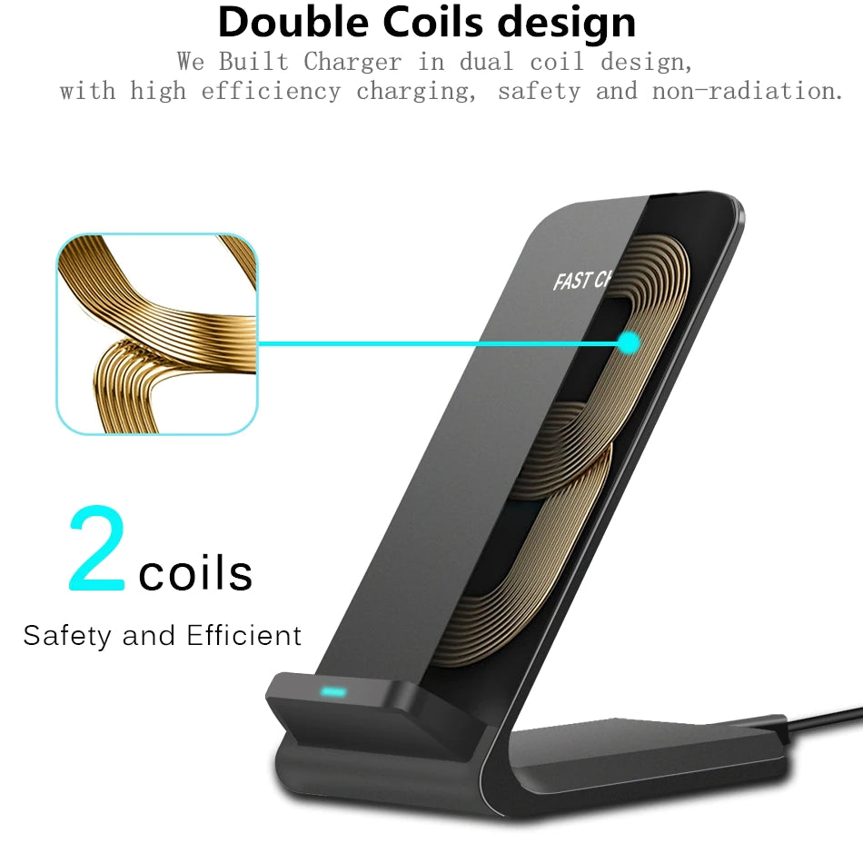 LUXI Qi Wireless Fast Charger Stand