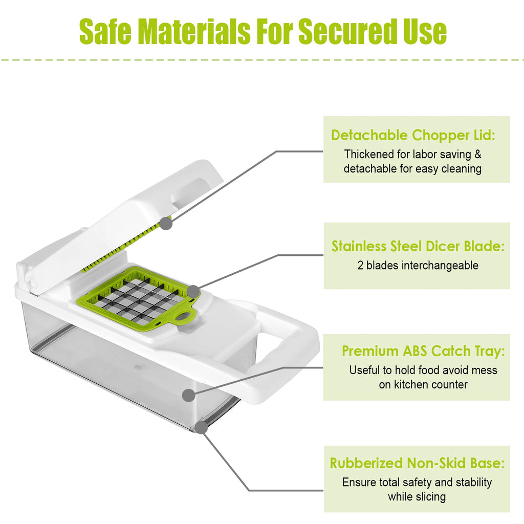 LUXI 12-in-1 Vegetable Chopper