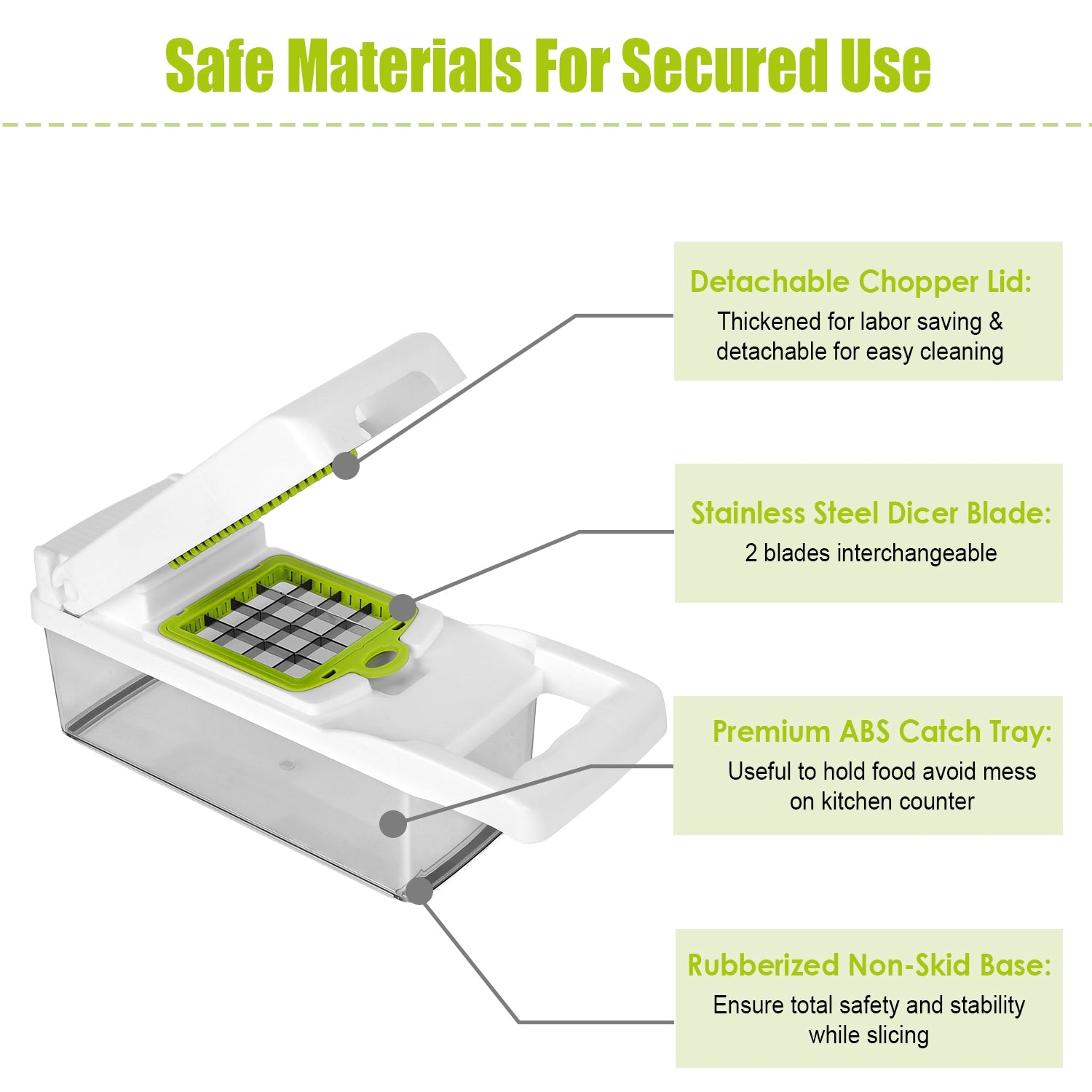 LUXI 12-in-1 Vegetable Chopper