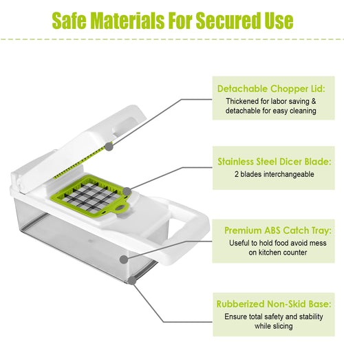 LUXI 12-in-1 Vegetable Chopper