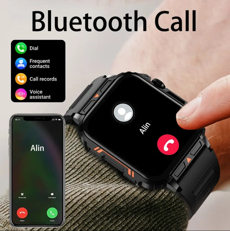 LUXI Outdoor Smartwatch – Call & Fitness Tracker
