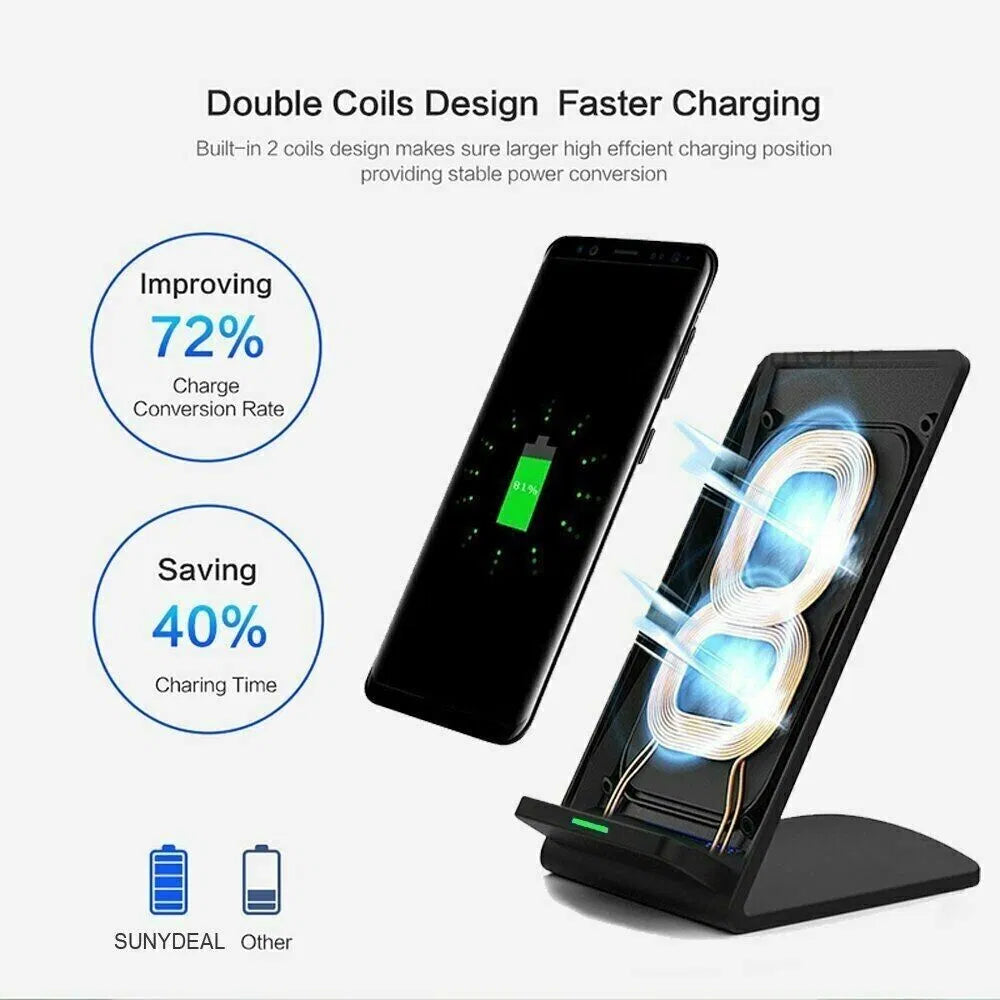 LUXI Qi Wireless Fast Charger Stand