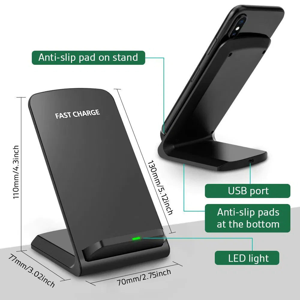 LUXI Qi Wireless Fast Charger Stand